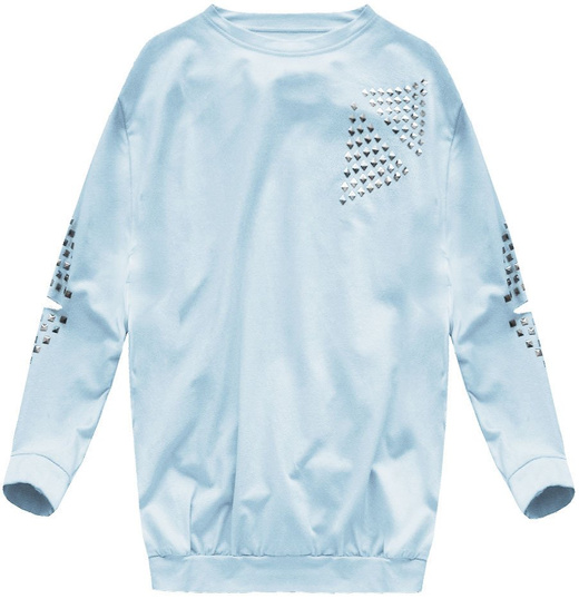 TRAININGSANZUG MIT NIETEN HIMMELBLAU (76/1ART)