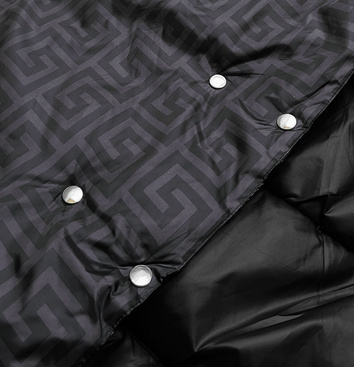 LANGE JACKE MIT HAUBE SCHWARZ (PM7231)