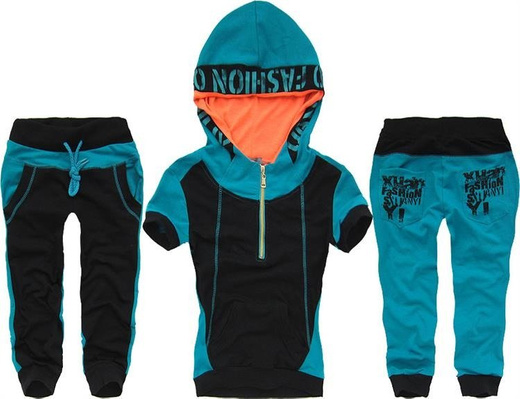 CZARNY KRÓTKI KOMPLET DRESOWY (6611#)