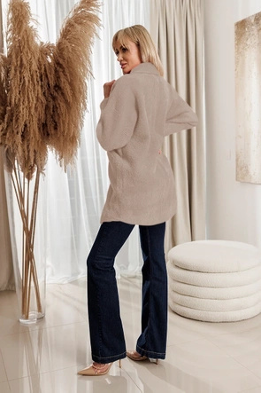 Płaszcz typu alpaka jasnobeżowa