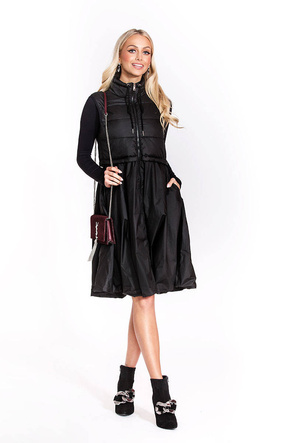 Czarna kamizelka ze spódnicą