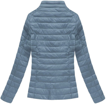 QUILTED HOODED JACKET LIGHT BLUE (1828BIG)
