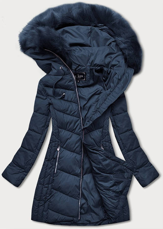 LANGE STEPPJACKE MARINEBLAU (7689)