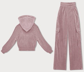 Dres ze spodniami typu cargo różowy