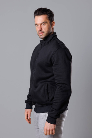 Męska bluza ze stójką w kolorze czarnym