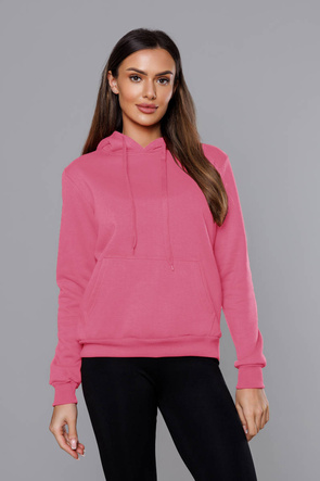 Damska bluza z kapturem ciemny róż