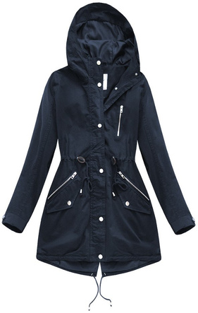 PARKA Z KAPTUREM GRANATOWA (X1802AX)