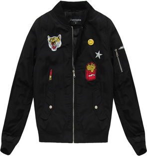 SHORT BOMBER JACKET BLACK (1622)
