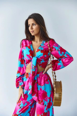 Letni komplet damski niebieski