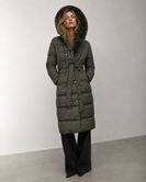 2w1 khaki zimowa kurtka - futro