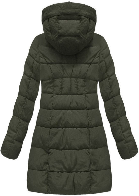 QUILTED HOODED JACKET KHAKI (B1052-30)