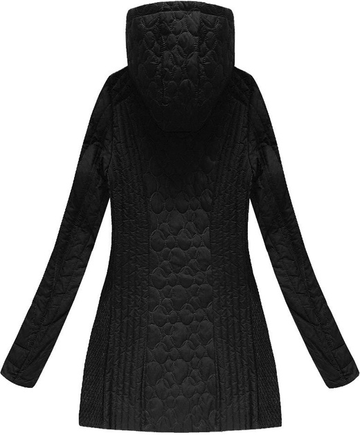 HOODED QUILTED JACKET BLACK (7031BIG)
