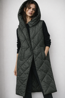 Army długa kamizelka oversize