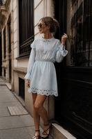 COTTON DRESS BABY BLUE (303ART)