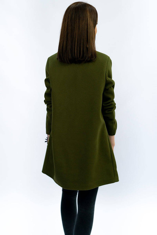 MINIMALISTYCZNY PŁASZCZ KHAKI (172/1ART)