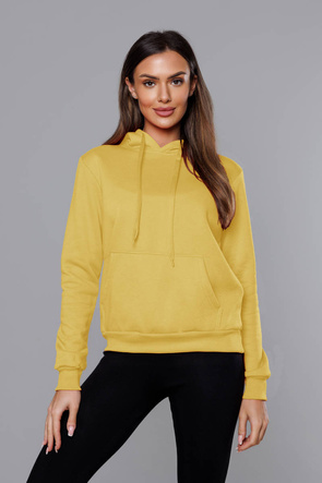 Damska bluza z kapturem żółta