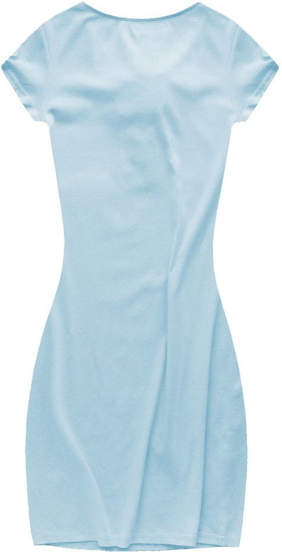 BAUMWOLLE KLEID HIMMELBLAU (W-765)