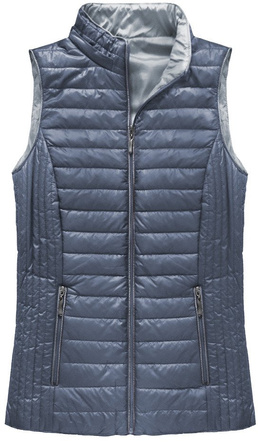 QUILTED HOODED WAISTCOAT BLUE (B1067-30)