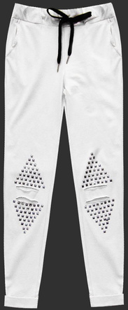 TRACKSUIT WITH RIVETS WHITE (76ART)