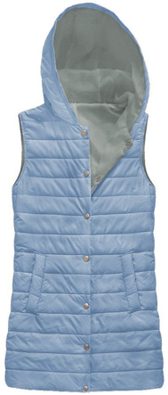 LONG QUILTED WAISTCOAT BLUE (16769)