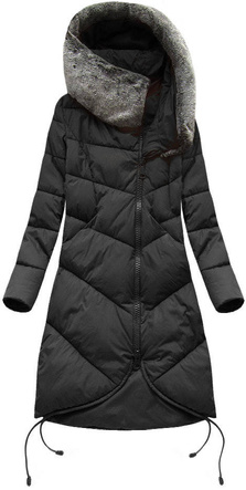 LONG HOODED WINTER JACKET RED (7755)