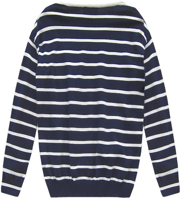STRIPED JUMPER NAVY BLUE-WHITE (P010)