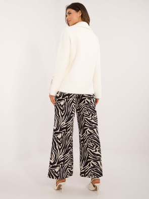 Wełniana kurtka alpaka w kolorze ecru