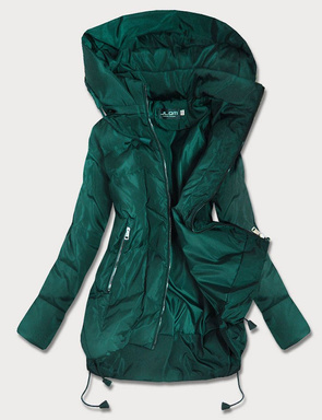 TRAPEZOWA KURTKA DAMSKA ZIELONA (959)