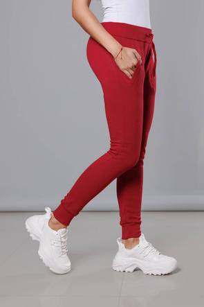 Spodnie dresowe czerwone -35