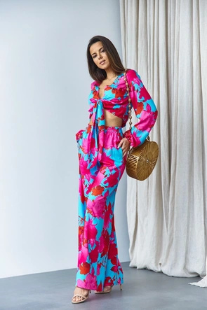 Letni komplet damski niebieski