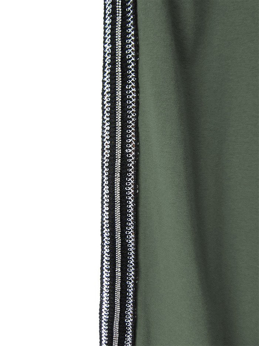 BAUMWOLLE HOSE MIT SEITLICHEM STREIFEN KHAKI (193ART)
