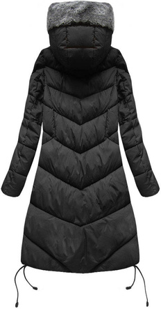 LONG HOODED WINTER JACKET RED (7755)