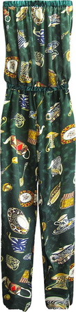 PATTERNED JUMPSUIT DARK GREEN (9224/1)