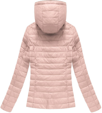 QUILTED HOODED JACKET SALMON (1828BIG)