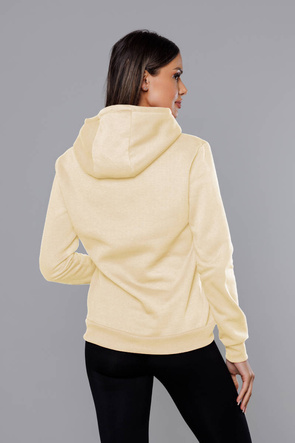 Damska bluza z kapturem ecru