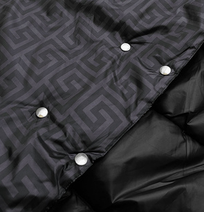LANGE JACKE MIT HAUBE SCHWARZ (PM7231)