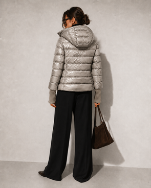 LONG JACKET WITH HOOD BLACK (PM7231)