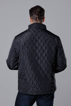 Klasyczna pikowana kurtka męska czarna