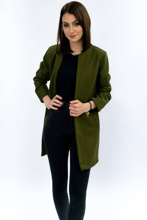 MINIMALISTYCZNY PŁASZCZ KHAKI (172/1ART)