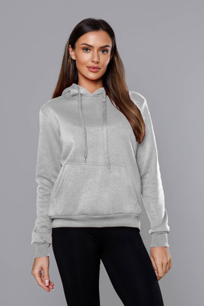 Damska bluza z kapturem szara