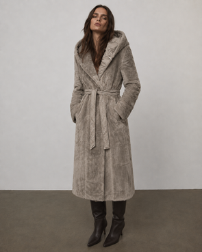 LONG JACKET WITH HOOD BLACK (PM7231)