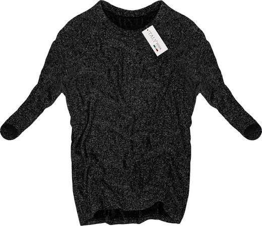 FLEDERMAUS GLÄNZENDE BLUSE SCHWARZ (GOOD97)