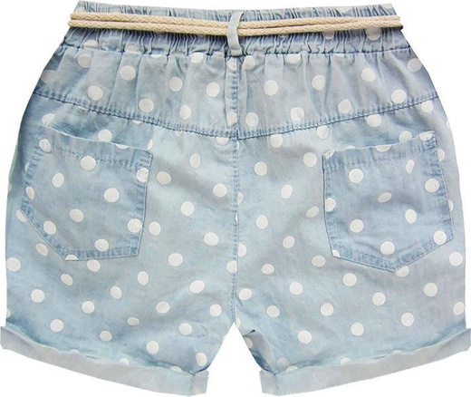 SZORTY JEANSOWE W GROCHY NIEBIESKIE (GOOD66/2)