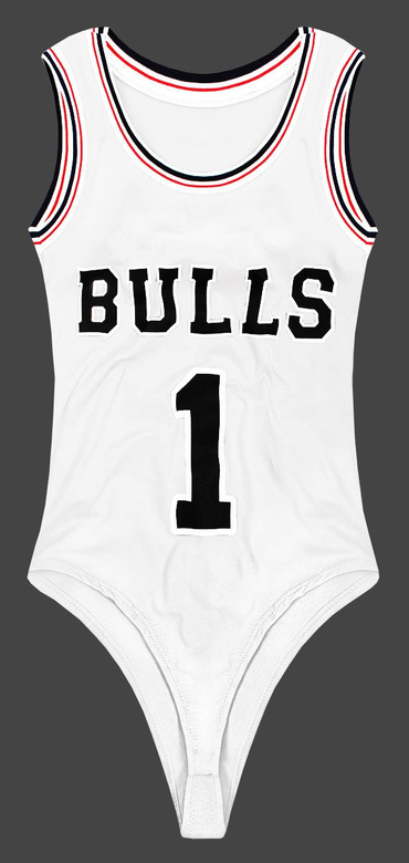 BODY Z NADRUKIEM BIAŁE (7876)