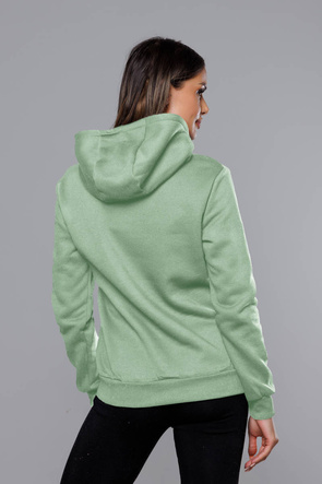 Damska bluza z kapturem pistacjowa