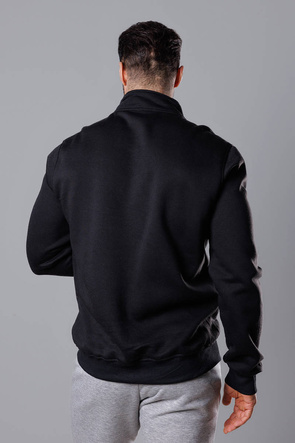 Męska bluza ze stójką w kolorze czarnym