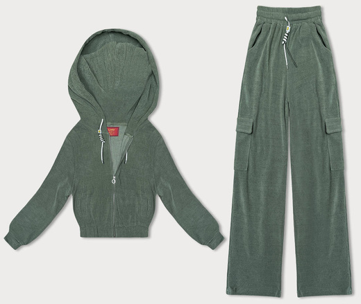 Dres ze spodniami typu cargo oliwkowy