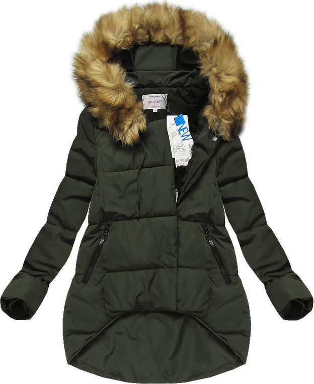 ASYMMETRIC BOTTOM JACKET KHAKI (7200W)