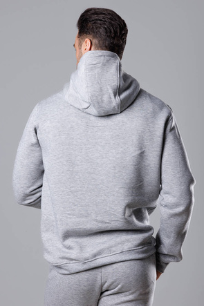 Jasnoszara męska bluza kangurka
