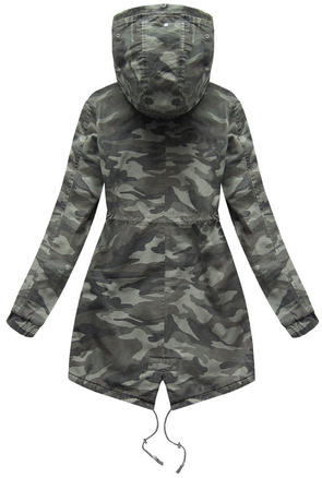 BAUMWOLLE PARKA MILITÄR KHAKI (B1309)